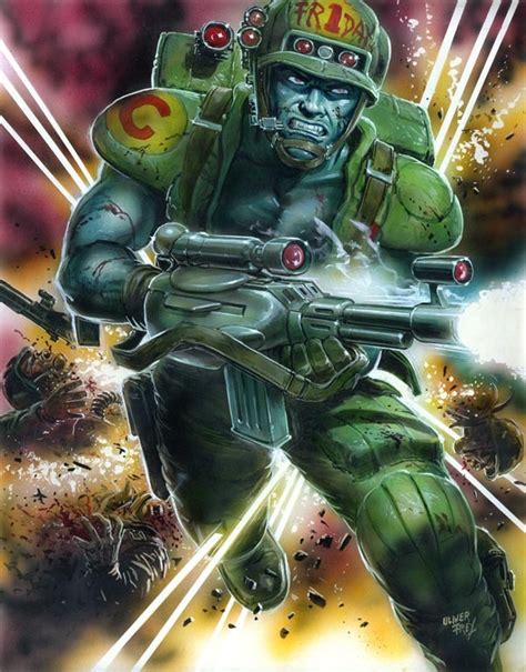 Rogue Trooper In Oliver Freys Art For Sale Comic Art Gallery Room