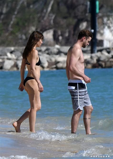 Justin Timberlake And Jessica Biel In The Caribbean Popsugar Celebrity Photo