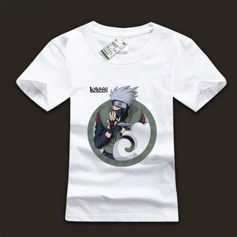 Hatake Kakashi Shirts Naruto White Mens T Shirt Wishining