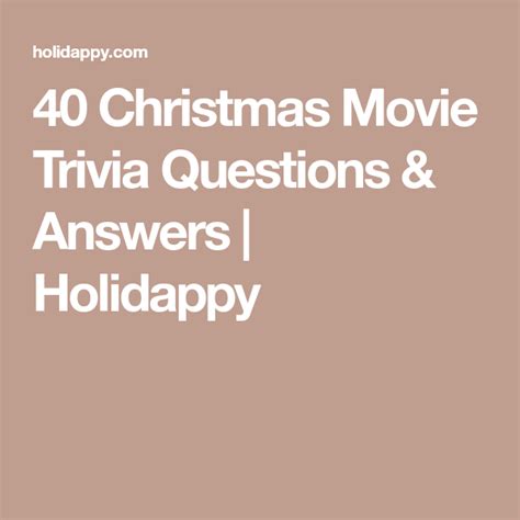 Among these were the spu. 99 Christmas-Movie Trivia Questions & Answers | Christmas movie trivia, Movie trivia questions ...