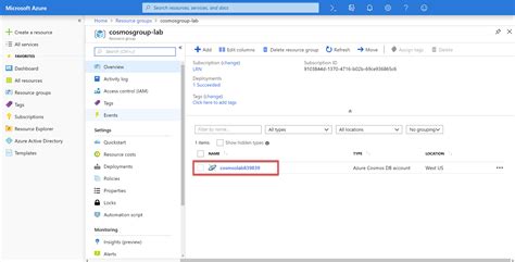 Azure Cosmos Db Workshop Querying An Azure Cosmos Db Database Using