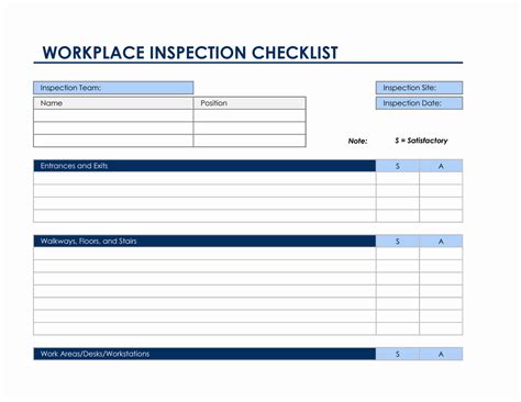 Free Excel Inspection Templates