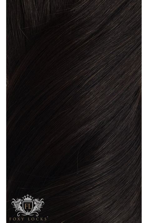 Brown Black Elegant 14 Silk Seamless Clip In Human Hair Extensions 120g Foxy Locks