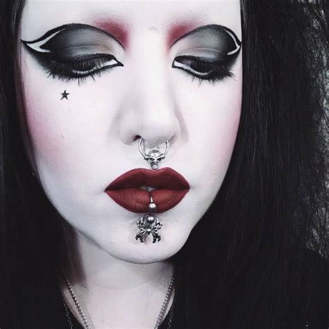 Goth Makeup Dark Makeup Eye Makeup Septum Ring Nose Ring Nocturne