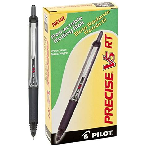 3 Dozen Total 36 Pilot Precise V5 Rt Rolling Ball Pens X Fine Black