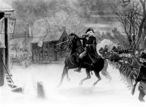 George Washington At The Battle Of Trenton New Jersey Image Free