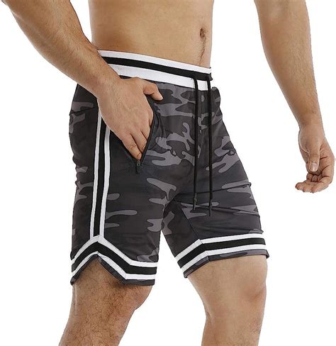 boomlemon mens athletic running shorts gym workout quick dry basketball short pants men clothing