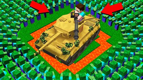Minecraft Pe This Is A Real War Vs Zombie In Minecraft Challenge In