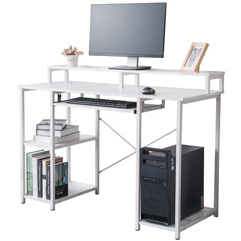 Buy Topsky Computer Desk With Storage Shelves232 Keyboard Tray