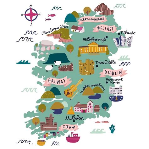 Irish Tourist Attractions Map Best Tourist Places In The World