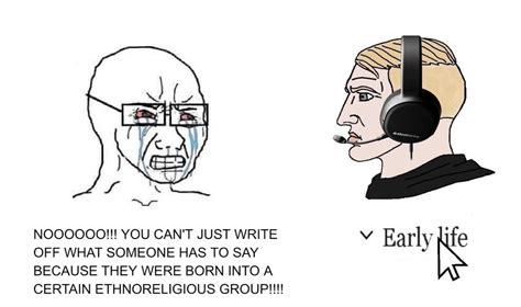 Early Life Wojak Comic Early Life Wikipedia Section Know Your Meme