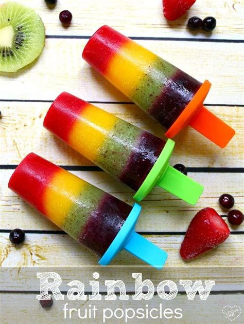 Fresh Fruit Rainbow Popsicle · The Typical Mom