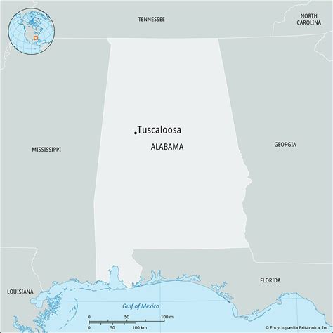 Tuscaloosa Alabama Map And Population Britannica