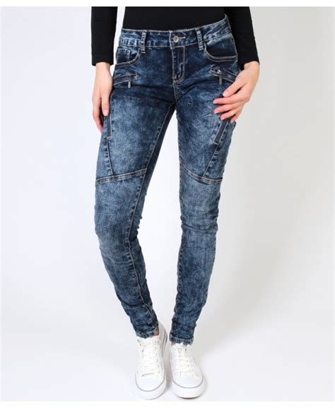 Krisp Zipper Detailed Skinny Jeans Jeans And Trousers From Krisp Clothing Uk