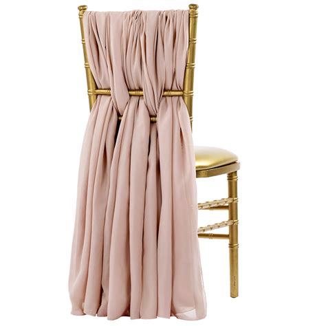 Sometimes they are made from plastic ribbons but. 5pcs Pack of Chiffon Chair Sashes/Ties - Dusty Rose/Mauve ...
