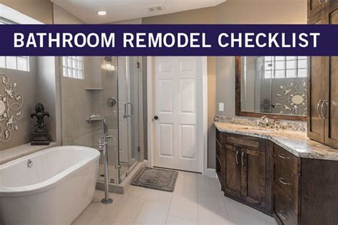 Bathroom Remodeling Checklist A Step By Step Guide