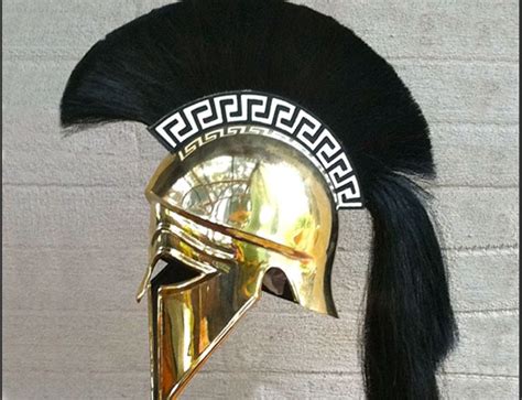 Corinthian Full Size Helmet With Plume Ancient Armor Greek Helmet