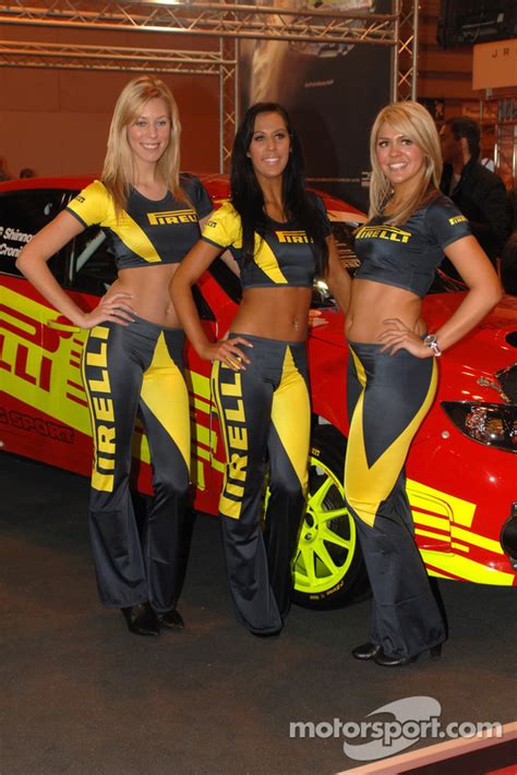 Pirelli Promo Girls At Autosport International Show Birmingham Nec