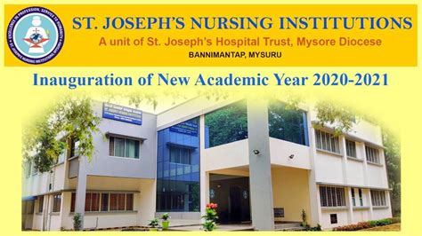 St Josephs Nursing Institutions Academic Year Inauguration 2020 21