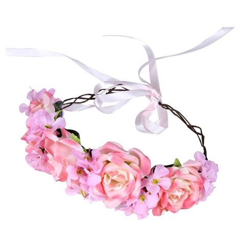 Artificial Flower Hair Bands Simulation Rose Headband Hairstlye