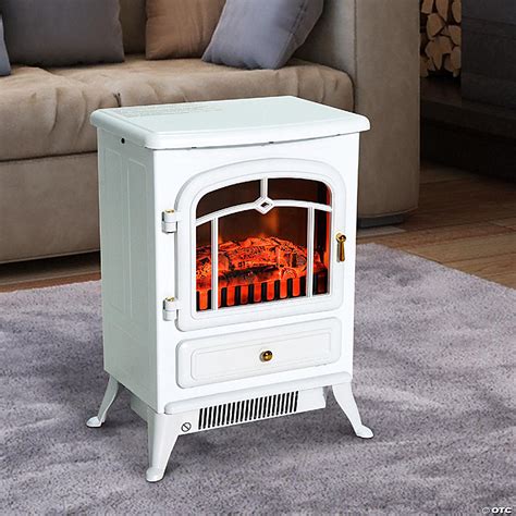 Homcom Electric Fireplace Heater Freestanding Fireplace Stove With