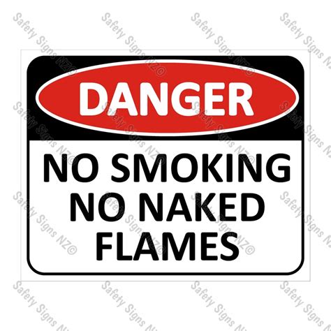 Cyo Da No Smoking No Naked Flames Sign Best Quality Signs