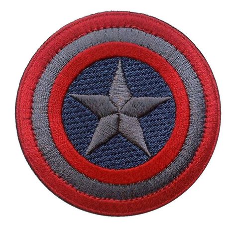 Velcro Captain America Round Shield Tactical Subdued Patch Captain