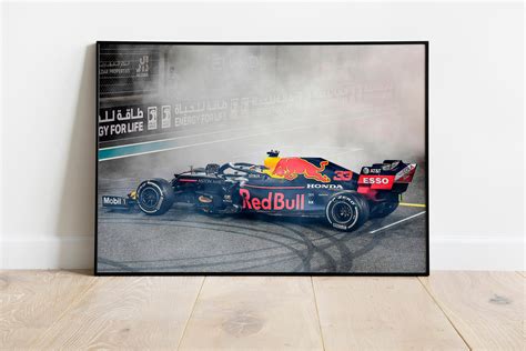 Max Verstappen Red Bull Racing F1 Formule 1 Canvas Poster Etsy