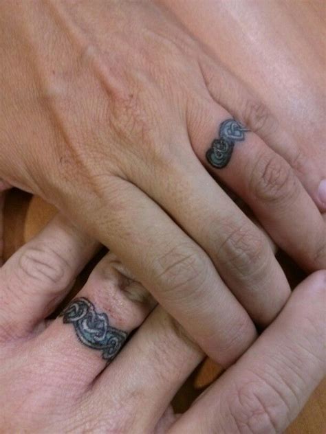 Loving Our Wedding Ring Tattoos Belatedly Celebrating Our 25th