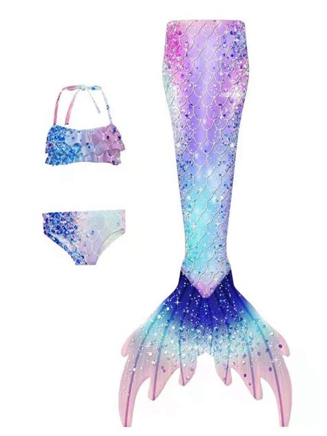 Girls Swimsuit Mermaid Tails For Swimming Bathing Suit Mermaid Princess