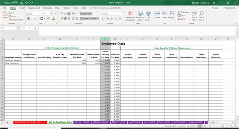 How To Do Payroll In Excel In Steps Free Template