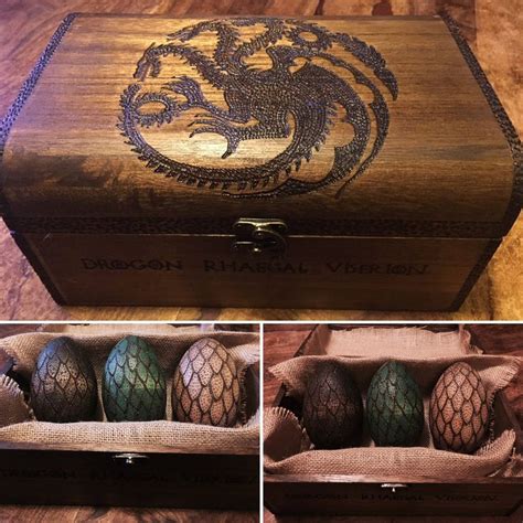 Dragon Eggs Game Of Thrones Daenerys Targaryen Inspired Chest Etsy