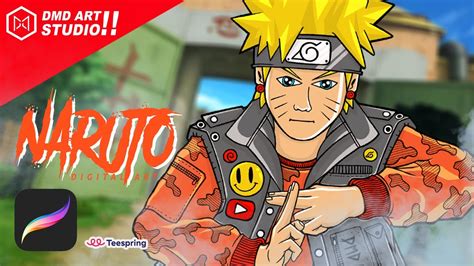 Naruto Uzumaki Digital Painting Youtube