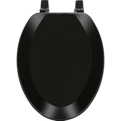 Achim Fantasia 19 Elongated Wood Toilet Seat Standard Black