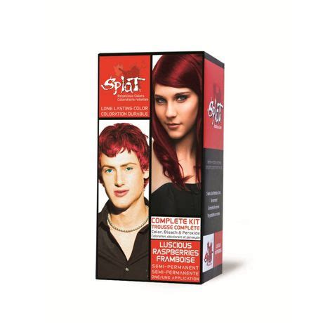 Splat semi permanent hair color uses a unique formula of baobab seed oil and quinoa extracts to form a protective shield that prevents hair from. Splat Rebellious Color Bleach & Color Kit - Luscious ...