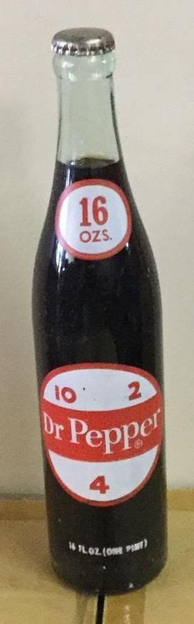 Dr Pepper 16 Oz Soda Bottle Full 10 2 4 Monett Missouri Cap Vintage