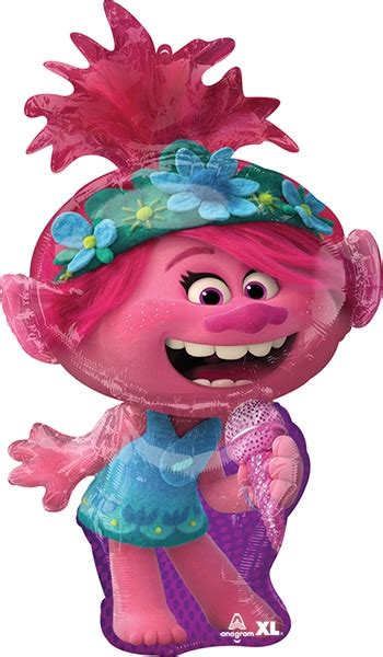 37 Inch Trolls World Tour Poppy Balloon - Balloons.com