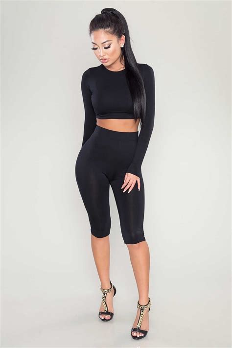 2020 2016 womens sexy crew neck crop tops and shorts tracksuits bodycon tight fit plain