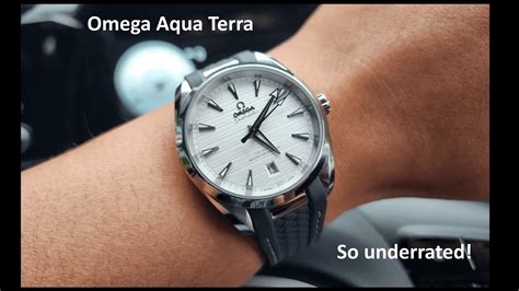Omega Seamaster Aqua Terra Mm On Rubber White Dial Youtube