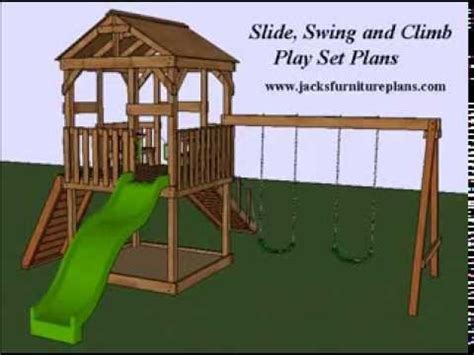 Playgrounds offer even more chances for adventure. Play Set Swingset Plans Easy To Follow, Step By Step - YouTube