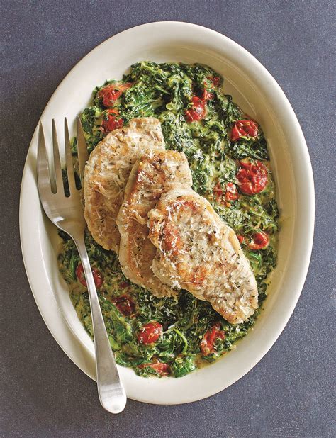 Perfect for that dinner guest, or bbq. Instant Pot Pork Loin with Creamed Spinach and Blistered ...