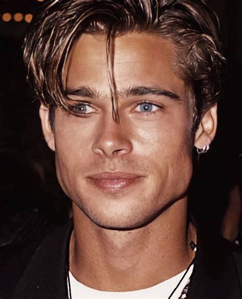 Pretty Men Gorgeous Men Brad Pity Brad Pitt Haircut 2000s Men Good