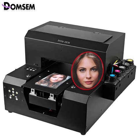 Mini Pvc Id Card Printer Machine A4 Uv Inkjet Flatbed Digital Fast