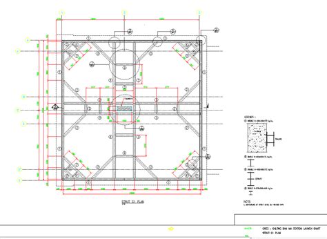 Foundation Plan Layout View Detail Dwg Fileq Cadbull