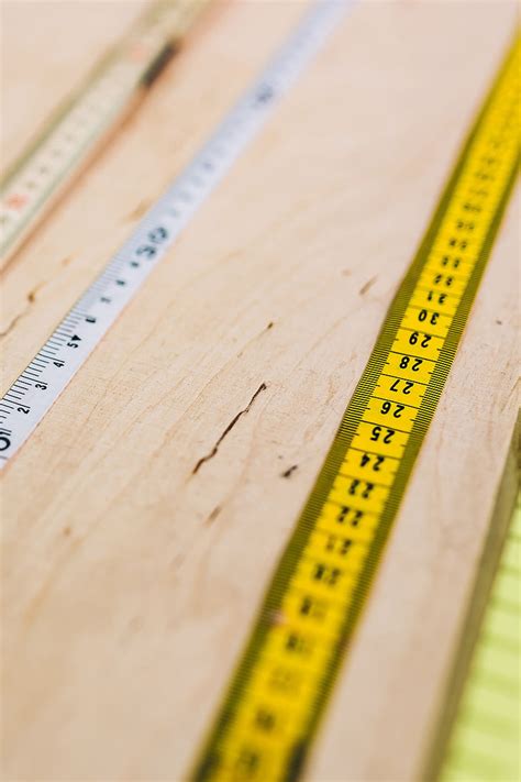 Royalty Free Photo Close Ups Of Rulers On A Wooden Table Pickpik