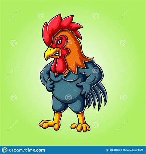 Chanticleer Rooster Vector Cartoon Illustrati 12578438