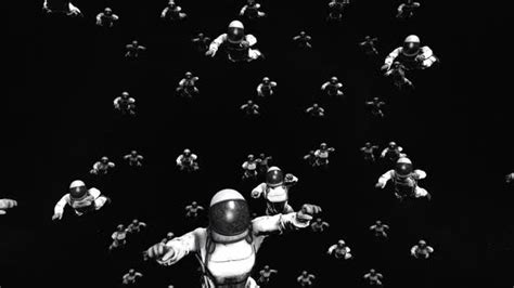 Astronauts Falling From Space Motion Graphics Videohive