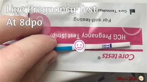 Live Pregnancy Test 8dpo Ttc With Infertility Youtube