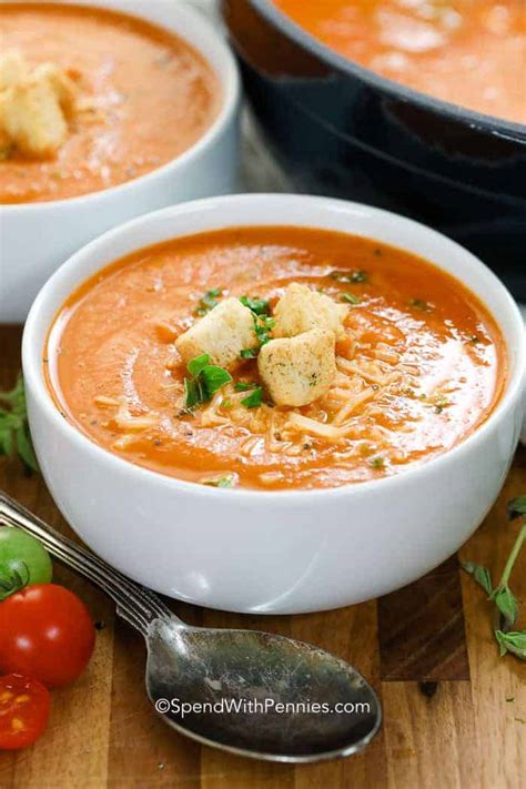 Homemade Tomato Soup Fresh Tomatoes {easy And Fast} Spend With Pennies