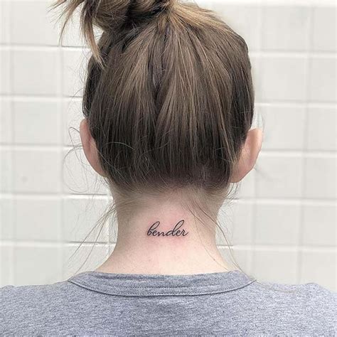 23 Edgy Back Of Neck Tattoos For Women Stayglam